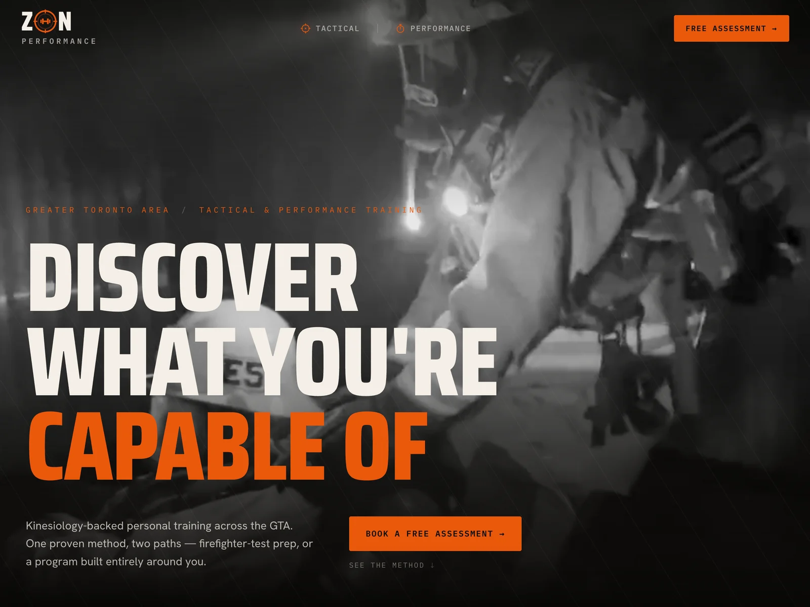 Zon Performance — fitness and tactical training website